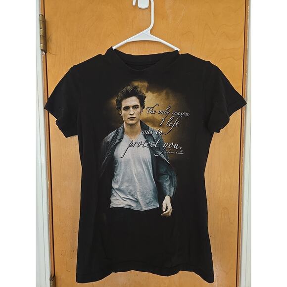 Twilight Saga Vintage Y2k T Shirt New Moon Movie Promo Tee Medium Edward Cullen - Picture 1 of 5